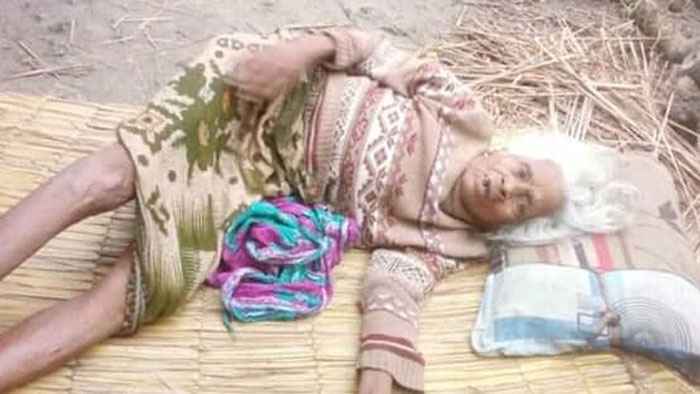 পীরগঞ্জে অসহায় বৃদ্ধার আকুতি