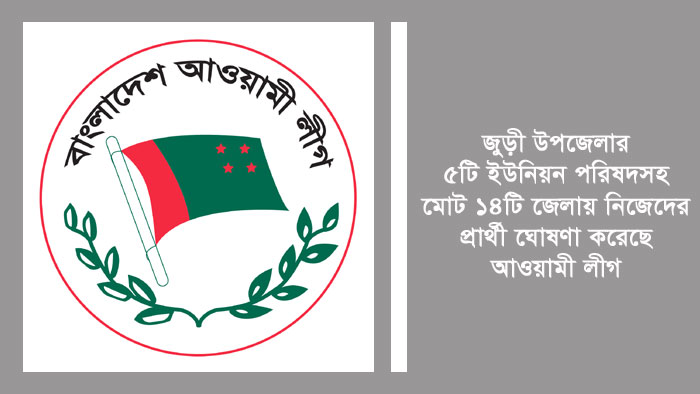 জুড়ীর ইউপি নির্বাচনে নৌকার মাঝি হলেন যারা
