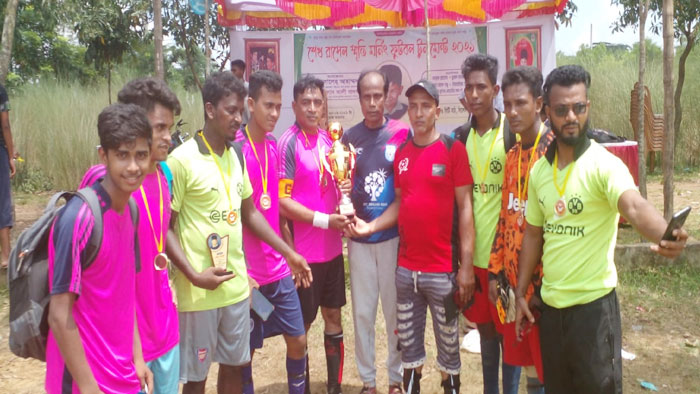 শেখ রাসেল মর্নিং ফুটবল টুর্নামেন্টে সালেহ আহমেদ স্পোর্টিং ক্লাব চ্যাম্পিয়ন
