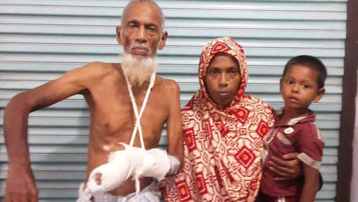 সুবর্ণচরে সন্ত্রাসী হামলা ও মিথ্যা মামলা দিয়ে ভিটে দখলের পায়তারা
