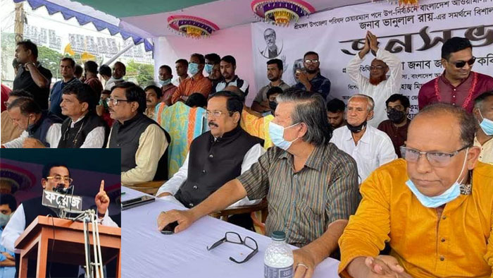 নৌকার প্রচারনায় শ্রীমঙ্গলে জাহাঙ্গীর কবির নানক