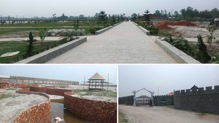 সুন্দরগঞ্জের বালুচরে আলী বাবা থিম পার্ক