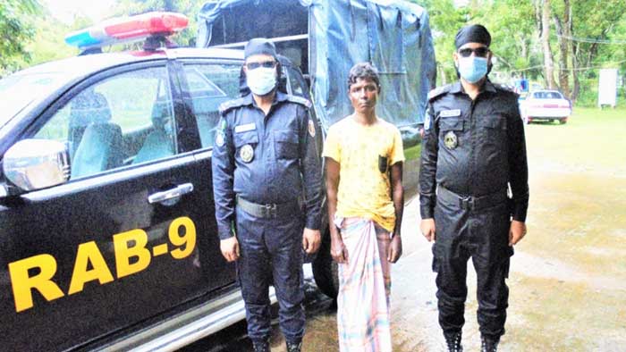 র&zwnj;্যাব-৯ জালে ৫৮৬ পিস ইয়াবাসহ ১জন আটক