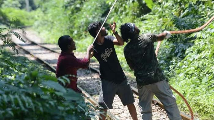 লাউয়াছড়ায় প্রথম প্রানী চলাচলে সেতু স্থাপন