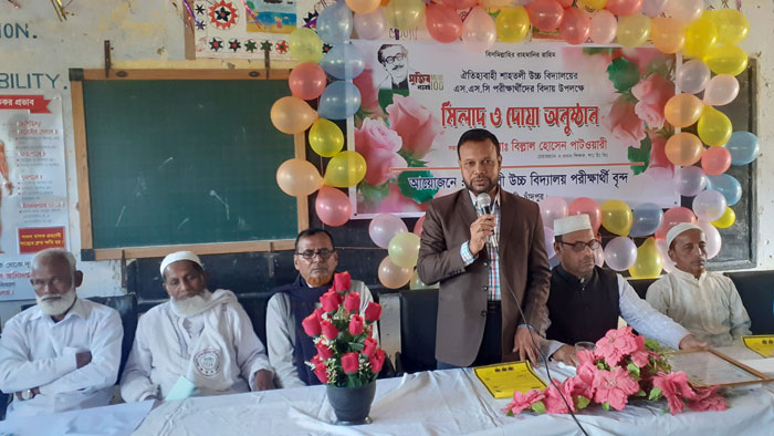 চাঁদপুর এস এসসি পরিক্ষার্থীদের বিদায় উপলক্ষে মিলাদ ও দোয়া