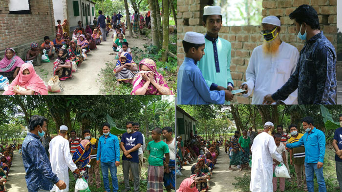 শেরপুরে ১৮০ হতদরিদ্র পরিবারের মাঝে ত্রাণ বিতরণ