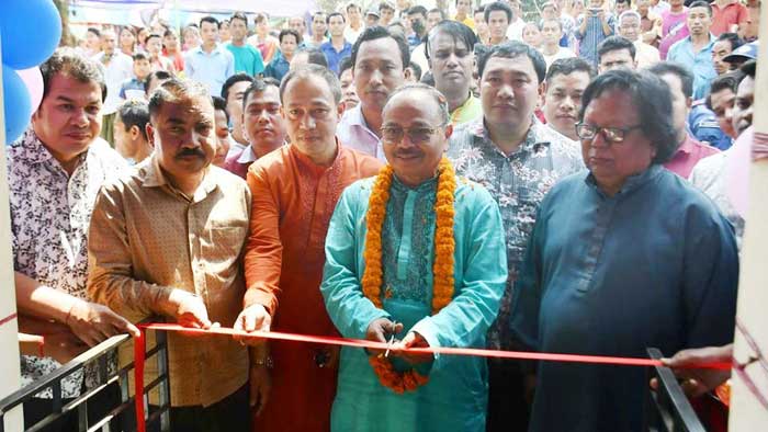 খাগড়াছড়ির কামিনী পাড়া শিব মন্দিরের নতুন ভবন উদ্বোধন