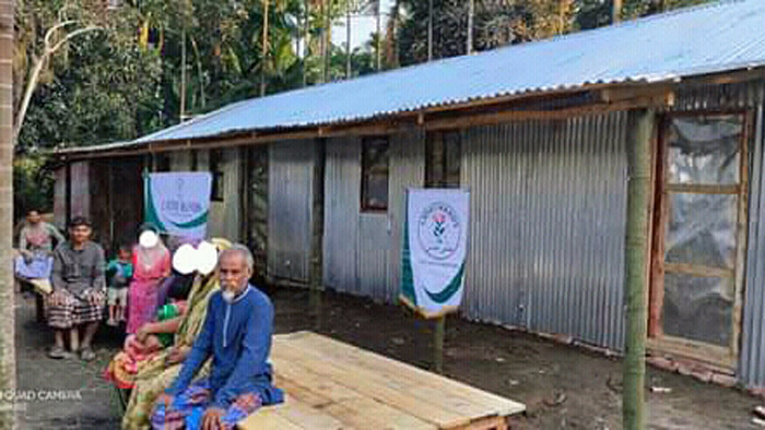 ছাতকে তিনটি বসতঘর নির্মাণ করে দিলো লতিফি হ্যান্ডস