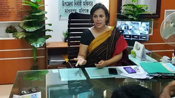 মাধবপুরে কিস্তি আদায় না করার নির্দেশ উপজেলা নির্বাহী কর্মকর্তার