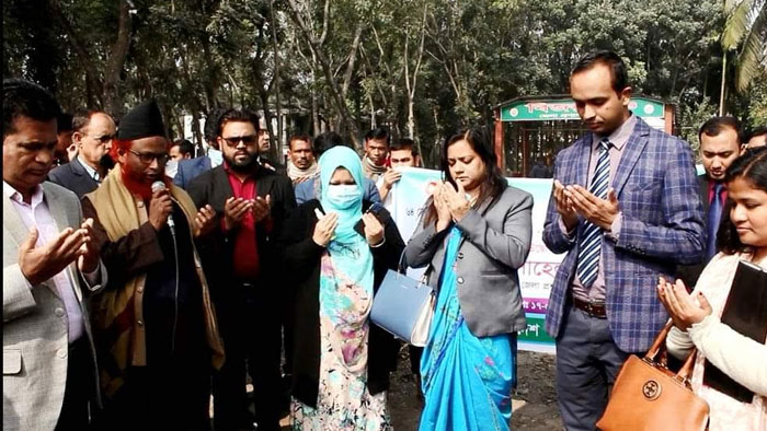 শেরপুরে ডিসি লেকের খনন কাজের উদ্বোধন
