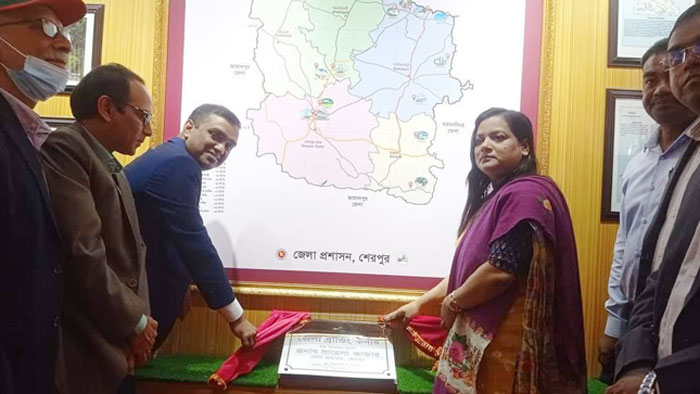 শেরপুরে জেলা ব্রান্ডিং কর্নার উদ্বোধন