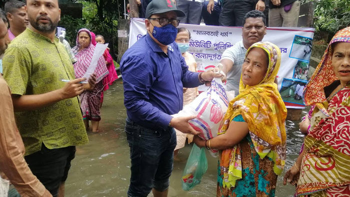 সিলেট মহানগর কমিউনিটি পুলিশিং কমিটির খাদ্য সহায়তা প্রদান