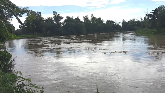 কমলগঞ্জে উজানে ভারতীয় পাহাড়ি ঢলে ধলাই নদীর পানি বৃদ্ধি