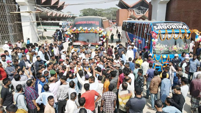 সিলেট কেন্দ্রীয় বাস টার্মিনাল পরীক্ষামূলক চালু