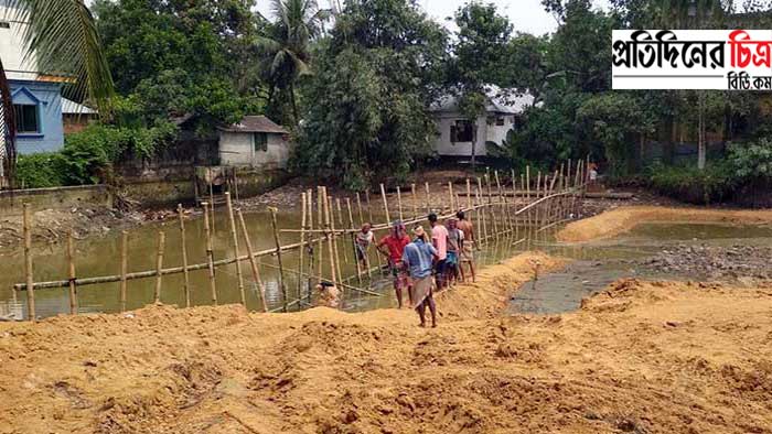 সিলেট নগরীতে জলাশয় ভরাট করে নির্মাণ হচ্ছে অপরিকল্পিত হাইরাইজ বিল্ডিং!