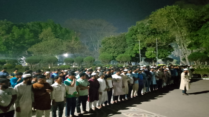 ইবিতে আছিয়ার মৃত্যুতে গায়েবানা জানাজা ও প্রতিবাদ সমাবেশ অনুষ্ঠিত