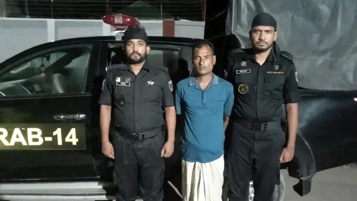 শেরপুরে সাবেক ভাইস চেয়ারম্যান মিজানুর রহমান গ্রেফতার