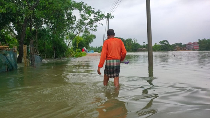 তৃতীয় দফা বন্যার কবলে সিলেট