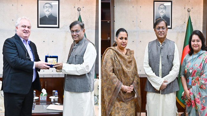 পররাষ্ট্রমন্ত্রীর সঙ্গে 'বিশ্ব খাদ্য কর্মসূচি' ও 'জাতিসংঘ নারী' প্রতিনিধির সাক্ষাত
