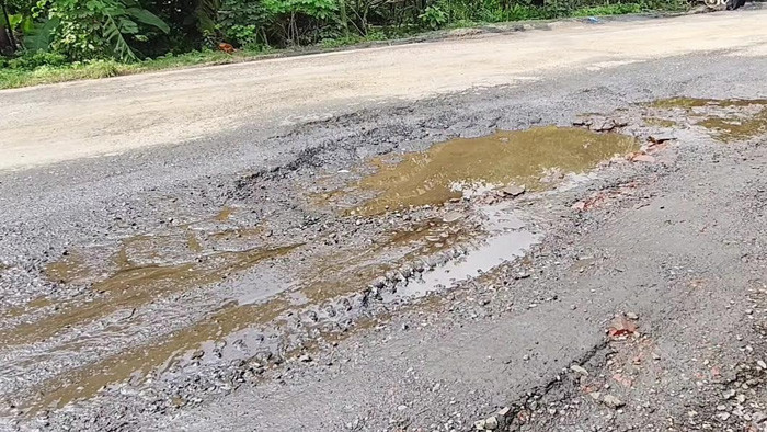 ফরিদপুরের ৩২ কিলোমিটার মহাসড়ক ভাঙ্গাচোরা খানা খন্দের সৃষ্টি, জনগনের ভোগান্তি