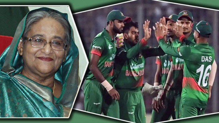 টাইগারদের প্রধানমন্ত্রীর অভিনন্দন টাইগারদের প্রধানমন্ত্রীর অভিনন্দন