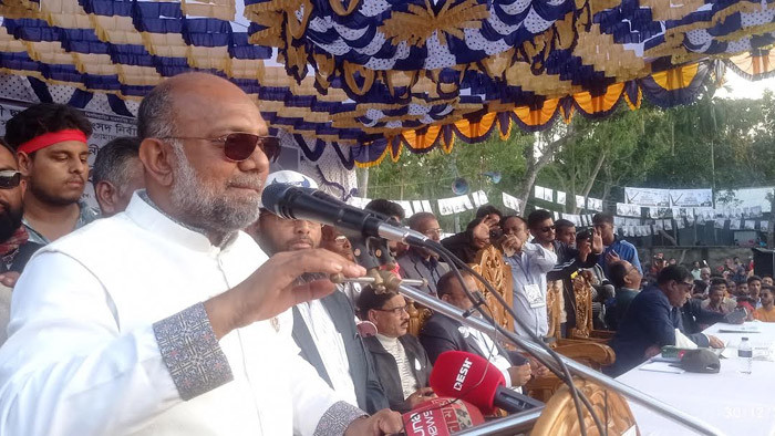 জাতীয় পার্টির এমপি প্রার্থীর বিশাল নির্বাচনী জনসভা