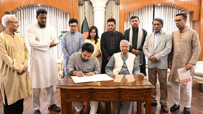 জুলাই সনদে এনসিপি স্বাক্ষর করেছে, ধন‍্যবাদ জানালেন প্রধান উপদেষ্টা