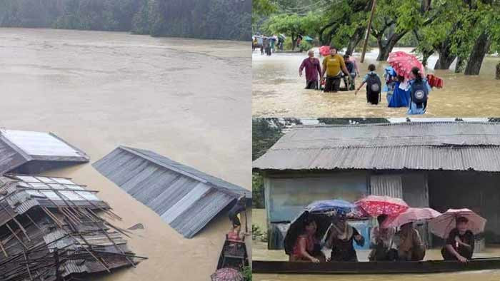 টানা বৃষ্টি ও ঢলে বন্যা পরিস্থিতি: তলিয়ে গেছে চট্টগ্রাম-পার্বত্য অঞ্চল