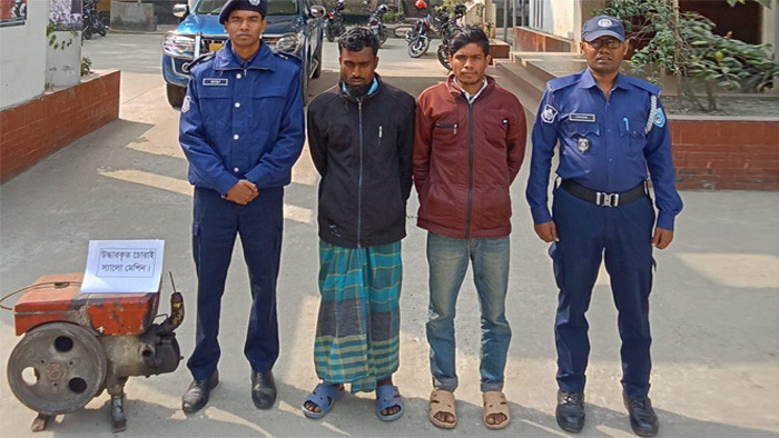 কুড়িগ্রামের নাগেশ্বরীতে পাম্প চুরি, চোরাইকৃত পাম্প উদ্ধারসহ ২ চোর গ্রেফতার