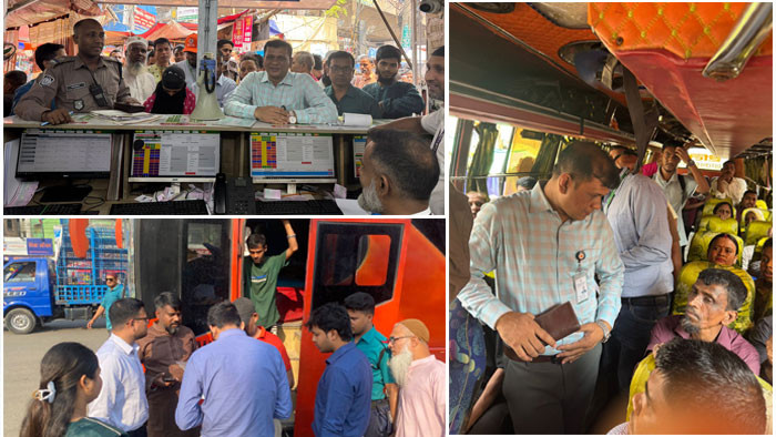 ঈদযাত্রা ঘিরে ভাড়া নৈরাজ্য ঠেকাতে অভিযান, বিভিন্ন স্থানে জরিমানা
