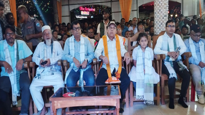 রামগড়ে দুর্গাপূজা মণ্ডপ পরিদর্শনে ওয়াদুদ ভূঁইয়া, সম্প্রীতি বজায় রাখার আহ্বান