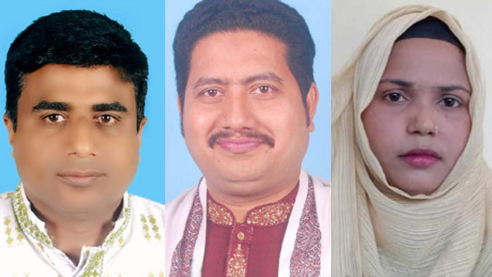 রাণীশংকৈলে উপজেলা পরিষদ নির্বাচনে বিপ্লব, সোহেল ও সারমিন নির্বাচিত