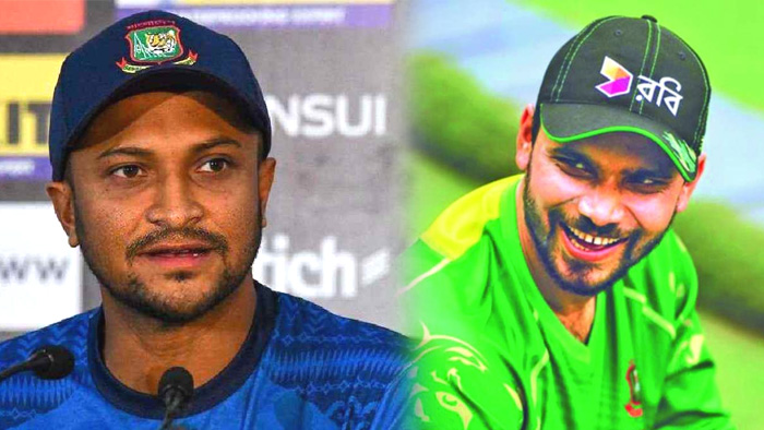 মাশরাফি ভাইকে অধিনায়ক করলে মানুষ খুশি হবে- সাকিব মাশরাফি ভাইকে অধিনায়ক করলে মানুষ খুশি হবে- সাকিব