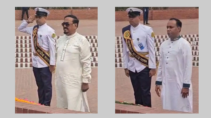 জাতীয় স্মৃতিসৌধে স্পিকার ও ডেপুটি স্পিকারের শ্রদ্ধা