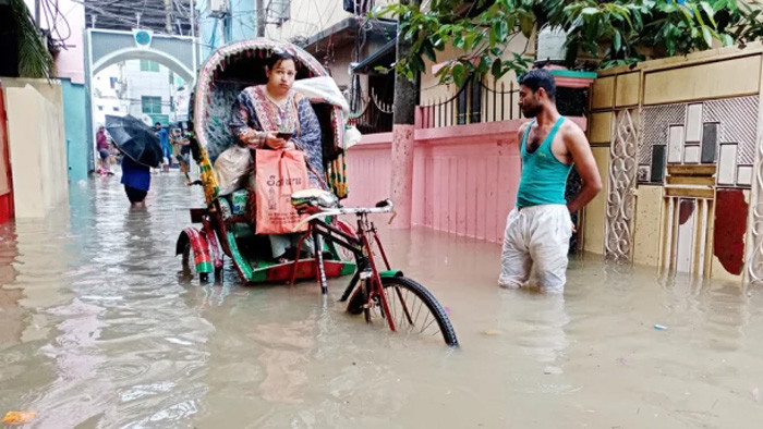 টানা বর্ষণে ডুবল সিলেট
