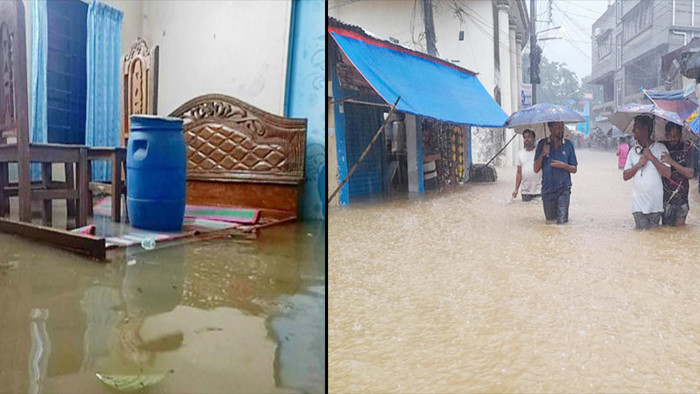সিলেট নগরী আবারও পানির নীচে, পদে পদে নগরবাসীর ভোগান্তি