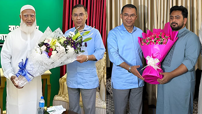 শফিকুর রহমান ও নাহিদের বাসায় তারেক রহমান